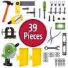 John Deere Kids Workbench, Power Tools Workshop, Build Your Own Toy Tool Box with 39 Realistic Toy Tools and Accessories, 5+ view 3