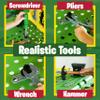 John Deere Kids Workbench, Power Tools Workshop, Build Your Own Toy Tool Box with 39 Realistic Toy Tools and Accessories, 5+ view 4