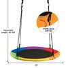 40'' Flying Saucer Tree Swing Indoor Outdoor Play Set Swing for Kids Colorful view 4