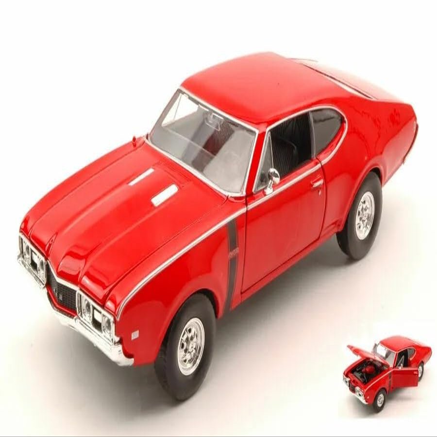 1968 442 Red 1/24 Diecast Model Car by Welly 24024r
