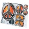 Toy Restore Peace Sign Sticker Fits Little Tikes Cozy Coupe Car Truck (Orange) view 1