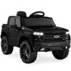 Best Choice Products 12V Licensed Chevrolet Silverado Ride On Truck, Electric Car Toy w/Parent Remote Control, Truck Bed Storage, Bluetooth Speaker, LED Lights, 2.5 MPH Max Speed - Black view 1