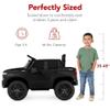 Best Choice Products 12V Licensed Chevrolet Silverado Ride On Truck, Electric Car Toy w/Parent Remote Control, Truck Bed Storage, Bluetooth Speaker, LED Lights, 2.5 MPH Max Speed - Black view 4