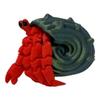 Articulated Hermit Crab Fidget Toy | Flexible Toy or Unique Display 3D Printed | Made in USA (Hermit Crab, Large) view 1
