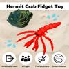 Articulated Hermit Crab Fidget Toy | Flexible Toy or Unique Display 3D Printed | Made in USA (Hermit Crab, Large) view 2