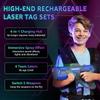 Rechargeable Laser Tag Set with Vests, Upgrade Laser Tag Guns Set of 4 with Mist Spray Effect & LED Digital, Multi Player Laser Tag Set for Kids Toy for Teen Boys & Girls, Ages 8+ view 2