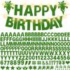 175Pcs DIY Custom Letter Banner Glitter Customizable Banner Kit DIY Happy Birthday Letters 0-9 Numbers Light Rope Personalized Banners Baby Shower Birthday Party Decorations Supplies(Dazzling Green) view 1