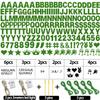 175Pcs DIY Custom Letter Banner Glitter Customizable Banner Kit DIY Happy Birthday Letters 0-9 Numbers Light Rope Personalized Banners Baby Shower Birthday Party Decorations Supplies(Dazzling Green) view 2