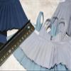 1/6 Scale Female Clothes,Female Double Shoulder Skirt High Waisted Skirt Pleated Skirt Dress Clothing for 12inch PH TBL JO Action Figure Body (1pc Double Shoulder Skirt-Long Verison-Gray) view 3