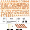129Pcs DIY Letter Banner Glitter Customizable Banner Kit DIY Happy Birthday Letters 0-9 Numbers Custom Personalized Banners Decor Baby Shower Birthday Party Decorations Supplies(Dazzling Orange) view 2