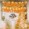 129Pcs DIY Letter Banner Glitter Customizable Banner Kit DIY Happy Birthday Letters 0-9 Numbers Custom Personalized Banners Decor Baby Shower Birthday Party Decorations Supplies(Dazzling Orange) view 4