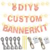 175Pcs Glitter Customizable Banner Kit DIY Custom Letter Banners DIY Happy Birthday Letters 0-9 Numbers Personalized Banner Decor For Wedding Birthday Party Decorations Supplies(Shiny Rose Gold)) view 3