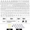 129Pcs DIY Letter Banners Glitter Customizable Banner Kit Custom Banners DIY Happy Birthday Letters 0-9 Numbers Personalized Banner Decor Wedding Birthday Party Decorations Supplies(Dazzling Silver) view 2