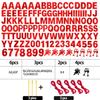 129Pcs Glitter Customizable Banner Kit DIY Custom Letter Banners Happy Birthday Letters 0-9 Numbers Anniversary Valentine's Day Personalized Banner Wedding Birthday Party Decoration Supplies(Shiny Red) view 2