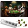 for MTG Playmat, Game Mat 24 x 14 inches for MTG DTCG CCG RPG Trading Card Inked Game Playmats Mousepad Desk Mats Smooth Rubber Surface Battle with 6 Dice - Cool Animal 2 view 1