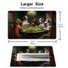 for MTG Playmat, Game Mat 24 x 14 inches for MTG DTCG CCG RPG Trading Card Inked Game Playmats Mousepad Desk Mats Smooth Rubber Surface Battle with 6 Dice - Cool Animal 2 view 3
