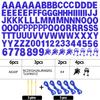 129Pcs Glitter Customizable Banner Kit DIY Custom Letter Banners DIY Happy Birthday Letters 0-9 Numbers Personalized Banner Decor Baby Shower Birthday Party Decorations Supplies(Dazzling Sapphire blue) view 2