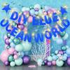 129Pcs Glitter Customizable Banner Kit DIY Custom Letter Banners DIY Happy Birthday Letters 0-9 Numbers Personalized Banner Decor Baby Shower Birthday Party Decorations Supplies(Dazzling Sapphire blue) view 4