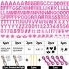 175Pcs Glitter Customizable Banner Kit DIY Custom Letter Banner DIY Girls Happy Birthday Letters 0-9 Numbers Anniversary Personalized Banners Wedding Birthday Party Decoration Supplies(Shiny Light Pink) view 2