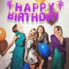 175Pcs DIY Custom Letter Banner Glitter Customizable Banner Kit 0-9 Numbers DIY Theme Happy Birthday Letters Personalized Banners for Wedding Birthday Party Decoration Supplies(Dazzling Purple) view 4