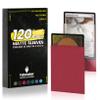 120Pack Card Sleeves for Trading Cards, Matte Card Sleeves Deck Card Protectors, Standard Perfect Shuffling, Sports Cards,Game Card, 66x91mm, Red view 1