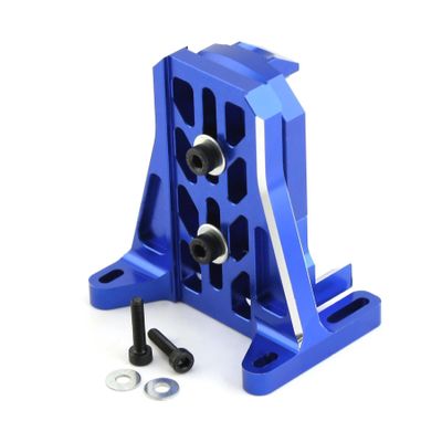 Aluminum Alloy Motor Tail Afterbody Fixed Mount Seat RC Parts for TRAXXAS 1/6 XRT 8S, 1/5 X-Maxx 6S 8S RC Car (Blue)