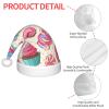 EniLsa Sweet Lollipop Cupcake Print,Christmas Santa Hats For Children 14.2x11 Inch Christmas Santa Hats Party Supplies view 4