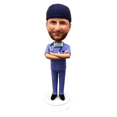 Custom Surgeon Bobblehead, Personalized Dentist Bobblehead, Custom Doctor Bobbleheads, Dentist gifts, Personalized Medical School Graduate Bobblehead, Bobblehead Gift for Dentist,Surgeon (doctor 1)