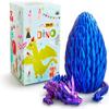 LEWELLRY 15" 3D Printed Dragon Egg,Christmas Birthday Toys, Stocking Stuffers Gift, Articulated Crystal Cool Fidget Dragon for Girls Boys Kids Ages 3,4, 5, 6,7, 8,9,10,11,12 Years Old view 1