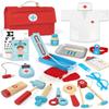 Lehoo Castle Doctor Kit for Toddlers 3-5, Kids Doctors Play Set, Pretend Play with Doctor Costume Toy Stethoscope Medical Kits for Girls Boys 3 4 5 view 1