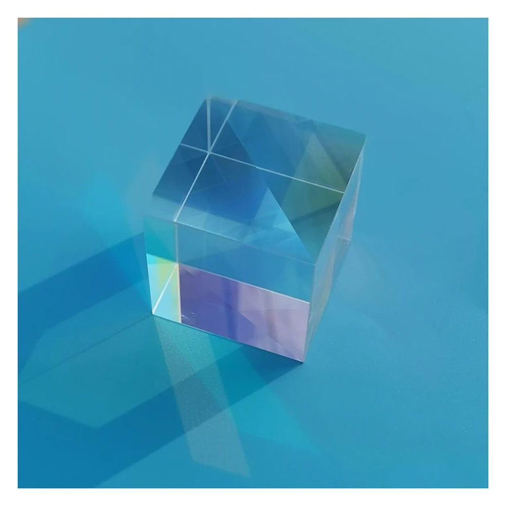 Artsim Prisms & Kaleidoscopes 25 * 25 * 25mm Optical Cubes Science for Cube Experiment Projector with Color Combination Prism Science Classroom Optics Kits
