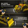 Mould King RC Bulldozer Building Set for Adults, Bulldozer Truck Construction Vehicle Model with Motors, APP Control Truck with Engines, 1508 Pieces view 3