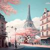 1000 Pieces Puzzle for Adults Cherry Blossom Street in Paris - Safe Wooden, Hi-Definition Printing Beautiful Drawings, Spend The Winter Vacation and Beautiful Christmas, Elevate Yourself Gift Decor view 1