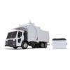 First Gear 1/25 White Mack LR Garbage Truck w/McNeilus Meridian Loader & Dumpster 70-0626 view 1