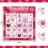 jollylife 40 Players Valentines Day Bingo Cards Party Supplies Activity for Adults(Pink) view 3
