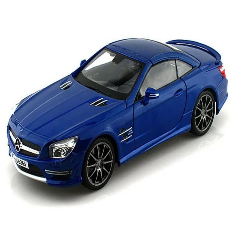 2012 SL 63 AMG Blue 1/18 Diecast Car Model 36199