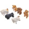 Abaodam Handmade Abs Material Dog Figures Boys and Girls Decorative Dog Statues for Room view 1