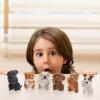 Abaodam Handmade Abs Material Dog Figures Boys and Girls Decorative Dog Statues for Room view 3