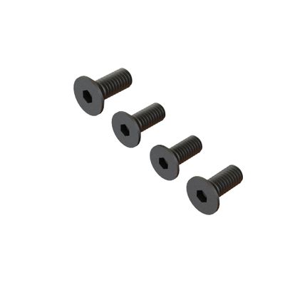 ARRMA Flat Head Screw M4x10mm (4), ARA722410