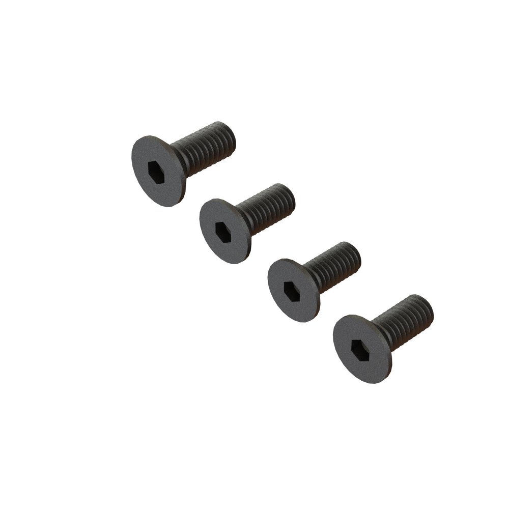 ARRMA Flat Head Screw M4x10mm (4), ARA722410