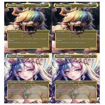 4x | Sliver Queen #1 & #2 - Horror | Anime | Full Art | Foil or Non-Foil (2x of each Foil)