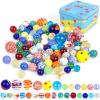 3 otters 85 PCS Marles Bulk, Assorted Size Glass Marbles view 1