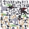 3 otters 230PCS Medieval Soldier & Dragon Knights Playset, Army Men Action Figures Epic Fantasy Battle Toy, for Kids, Teens, Stocking Stuffer for Boys view 1