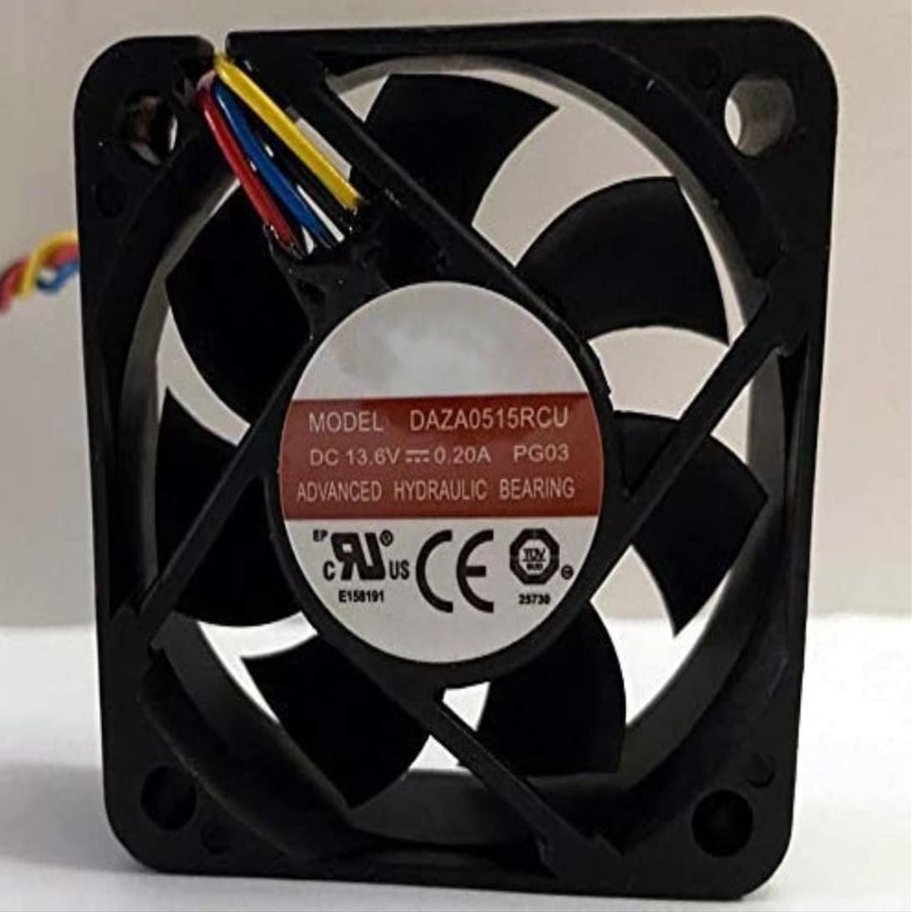 Cooling Fan 13.6V 50mm 5015 for DAZA0515RCU 0.20A 50x50x15mm Cooling Fan 4-Wire