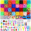 2800+ Rubber Band Bracelet Kit, 30 Colours Loom Bracelet Kit - Rubberband Bracelet making kit Includes Clips, Charms, Beads - Rubber Bands for Bracelets, Ideal Gift for Birthday, Halloween, Xmas view 1