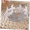 Abaodam 12-piece Birthday Party Hats Silver Foil Crown Paper Decorations for Boys and Girls Adults Celebrations view 3