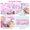 Kids Sleeping Bag Nap Mat with Removable Pillow and Blanket,Extra Thick Large 2 in 1 Slumber Bags for Boys Girls,Toddler Nap Mat for Preschool Daycare Travel Camping view 3