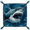 3D Shark UnderwaterDice Tray Foldable Dice Trays Dice Rolling Tray PU Leather Dice Holder for Dice Games Like RPG, DND and Other Table Games view 2
