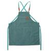 Turbokey Kids Aprons for Girls and Boys Toddler Aprons with Pockets Cooking Baking Painting Crafting Art Gardening Adjustable (Green) view 1