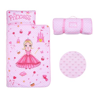 Kids Sleeping Bag Nap Mat with Removable Pillow and Blanket,Extra Thick Large 2 in 1 Slumber Bags for Boys Girls,Toddler Nap Mat for Preschool Daycare Travel Camping